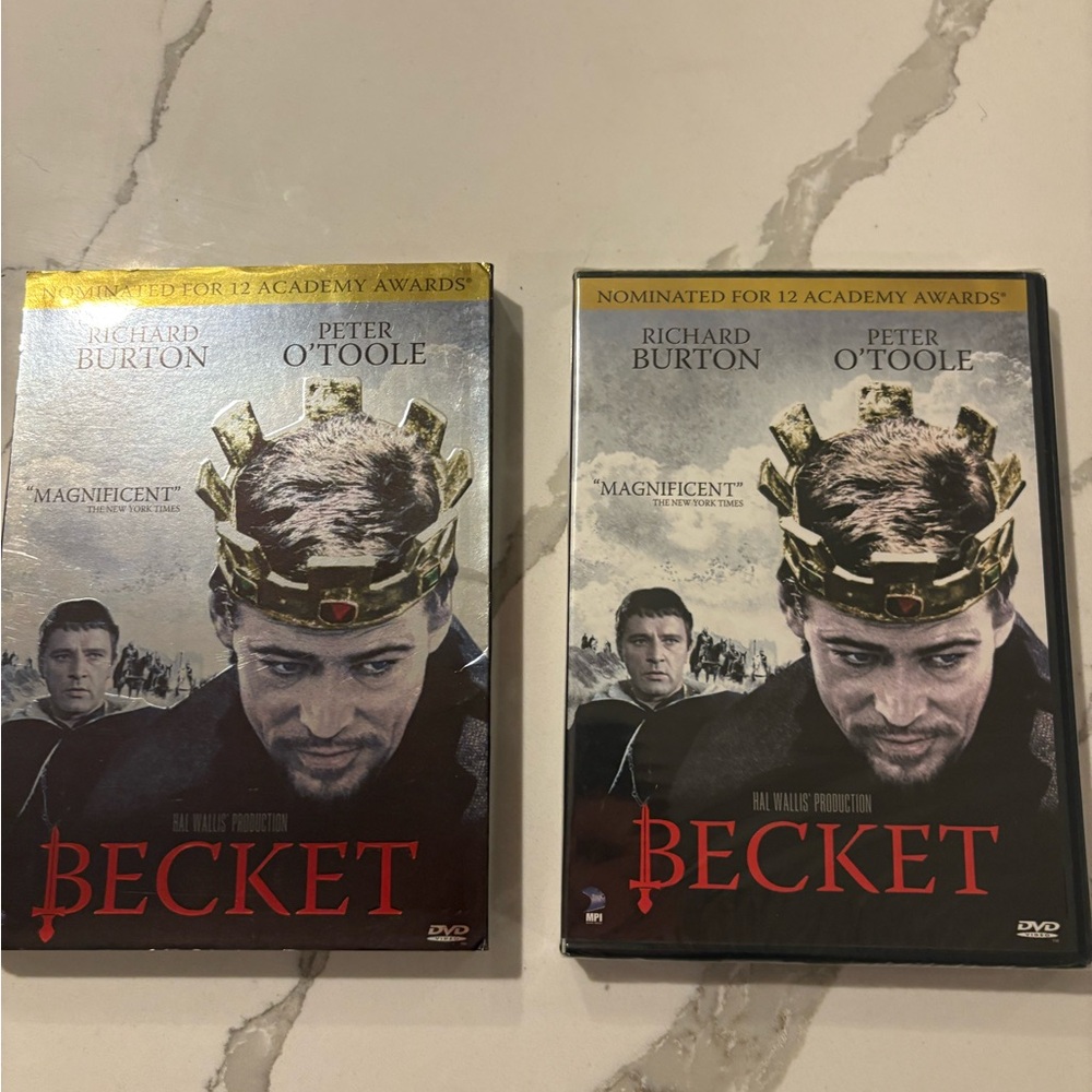 Becket DVD Set with Gold and Black Covers